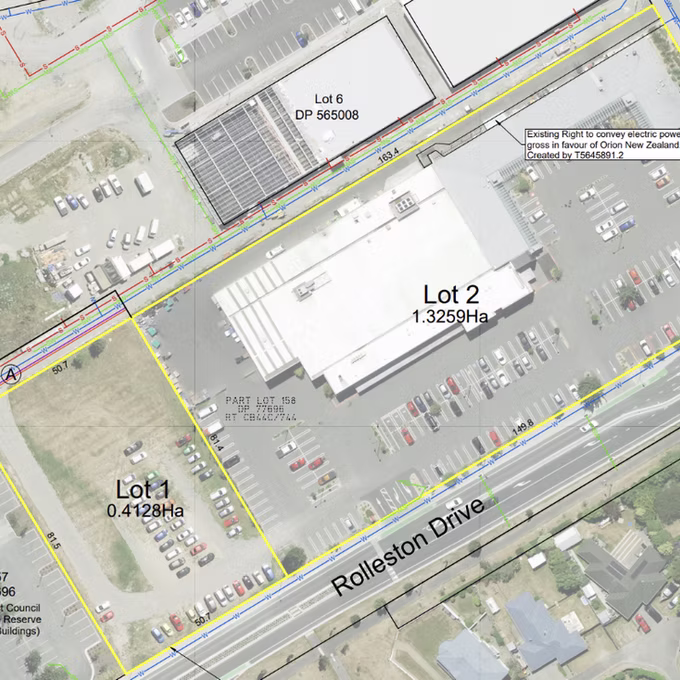 Two Lot Commercial Subdivision