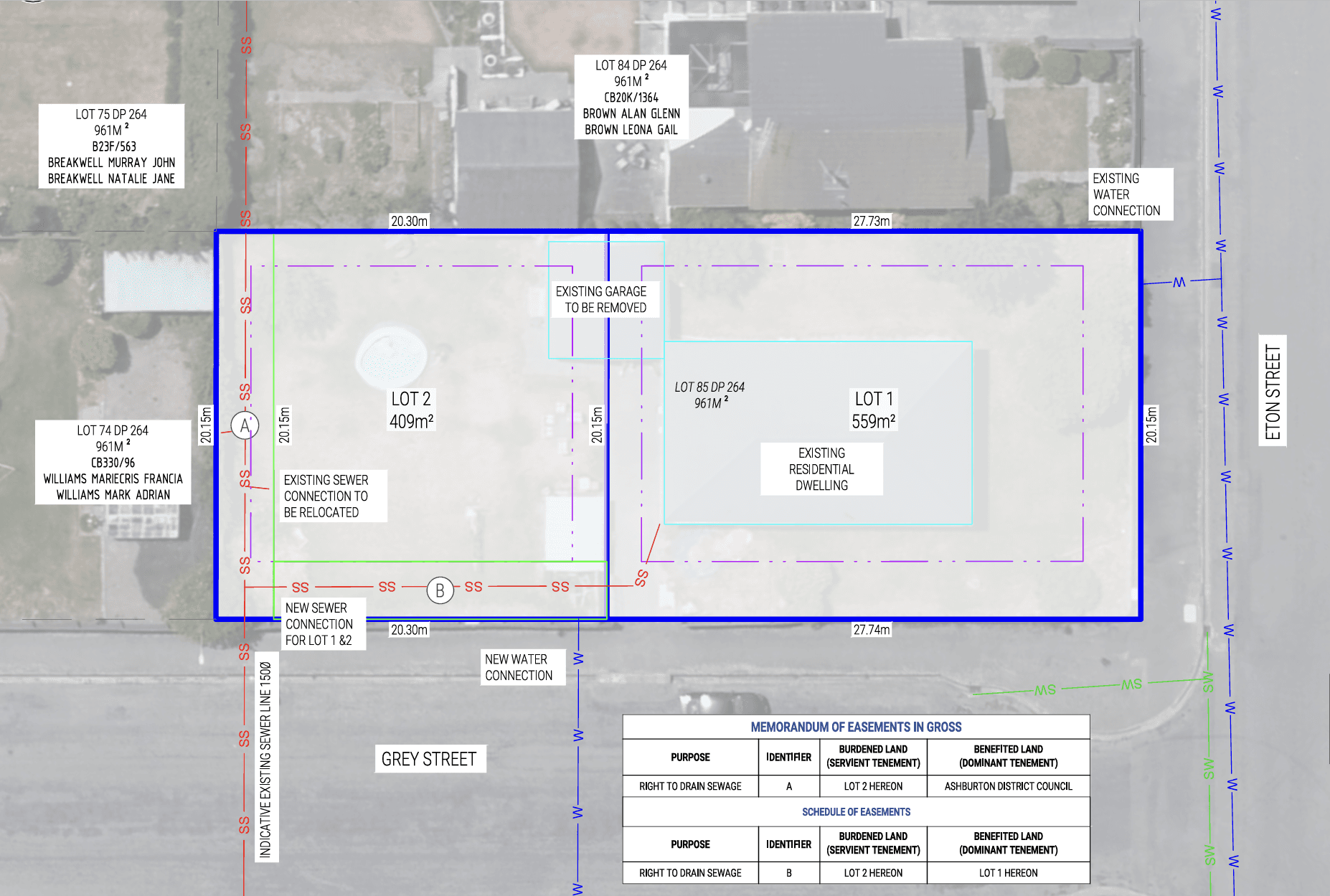 Two Lot Residential Subdivision